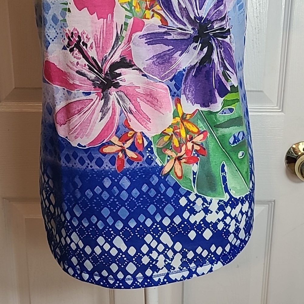 Chico's Tropical Tee Shirt - Picture 4 of 11
